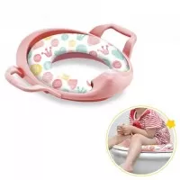Reductor moale pentru toaleta BabyJem Culoare Roz