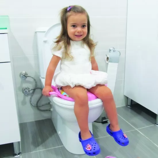 Reductor moale pentru toaleta BabyJem Culoare Roz Reductor moale pentru toaleta BabyJem Culoare Roz
