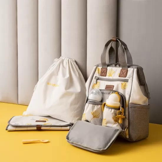 Rucsac multifunctional mamici Astrid Skiddou Vanilla Delight Galben Rucsac multifunctional mamici Astrid Skiddou Vanilla Delight Galben