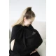 Sal pentru alaptare cu fereastra din tul BabyJem culoare Negru Sal pentru alaptare cu fereastra din tul BabyJem culoare Negru
