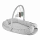 Salteluta Baby Nest cu bara jucarii Between parents culoare Gri