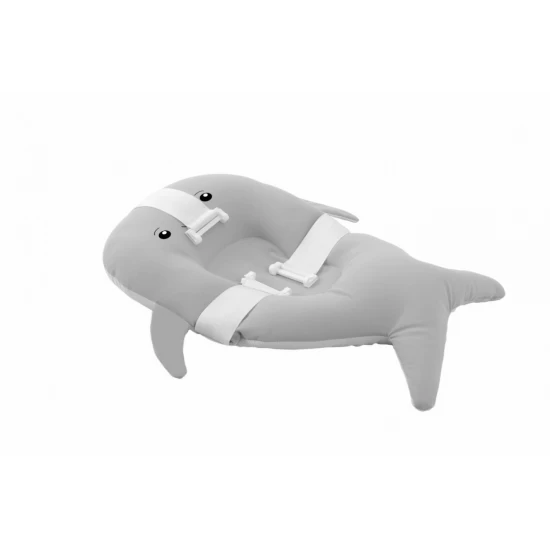 Salteluta suport pentru baita Balena, BabyJem, 35x50 cm, culoare Gri Salteluta suport pentru baita Balena, BabyJem, 35x50 cm, culoare Gri