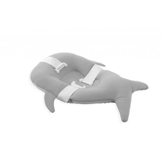 Salteluta suport pentru baita Balena, BabyJem, 35x50 cm, culoare Gri Salteluta suport pentru baita Balena, BabyJem, 35x50 cm, culoare Gri