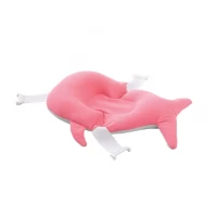 Salteluta suport pentru baita Balena, BabyJem, 35x50 cm, culoare Roz