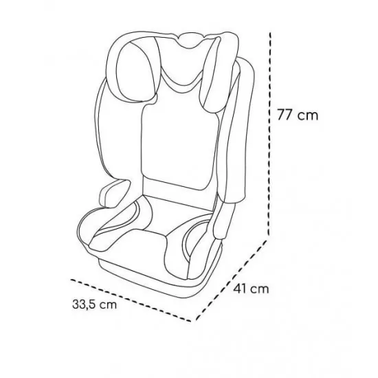 Scaun auto Isofix Skiddou Täby 15-36 kg Onyx Negru