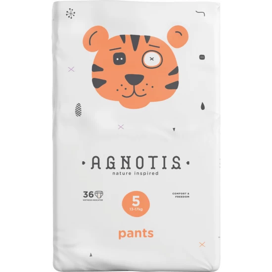 Scutece tip chilotel hipoalergenice Agnotis Pants, marimea nr. 5, 13-17 kg, 36 bucati Scutece tip chilotel hipoalergenice Agnotis Pants, marimea nr. 5, 13-17 kg, 36 bucati