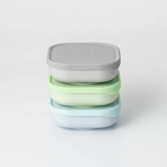 Set 3 boluri pentru hrana bebelusi Miniware Snack Bowl, 100% din materiale naturale biodegradabile, Aqua+Grey+Keylime Set 3 boluri pentru hrana bebelusi Miniware Snack Bowl, 100% din materiale naturale biodegradabile, Aqua+Grey+Keylime