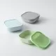 Set 3 boluri pentru hrana bebelusi Miniware Snack Bowl, 100% din materiale naturale biodegradabile, Aqua+Grey+Keylime Set 3 boluri pentru hrana bebelusi Miniware Snack Bowl, 100% din materiale naturale biodegradabile, Aqua+Grey+Keylime
