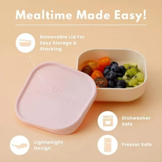 Set 3 boluri pentru hrana bebelusi Miniware Snack Bowl, 100% din materiale naturale biodegradabile, Aqua+Grey+Keylime Set 3 boluri pentru hrana bebelusi Miniware Snack Bowl, 100% din materiale naturale biodegradabile, Aqua+Grey+Keylime