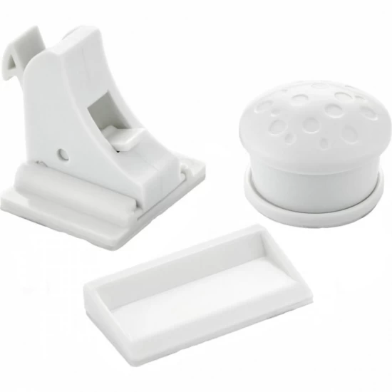 Set 3 sigurante magnetice pentru usi de dulapuri si sertare BabyJem Set 3 sigurante magnetice pentru usi de dulapuri si sertare BabyJem