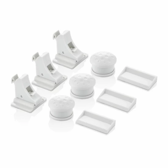 Set 3 sigurante magnetice pentru usi de dulapuri si sertare BabyJem Set 3 sigurante magnetice pentru usi de dulapuri si sertare BabyJem