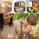 Set cutie cu 2 silipods pentru mancare bebelusi Miniware Grow bento, 3 piese, Cotton Candy+Grey Set cutie cu 2 silipods pentru mancare bebelusi Miniware Grow bento, 3 piese, Cotton Candy+Grey