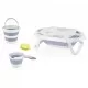 Set de baie cu 5 piese si cadita pliabila Babyjem Culoare Bleu Set de baie cu 5 piese si cadita pliabila Babyjem Culoare Bleu