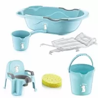 Set de baie cu 6 piese Bebe Lux BabyJem Bleu