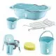 Set de baie cu 6 piese Bebe Lux BabyJem Bleu Set de baie cu 6 piese Bebe Lux BabyJem Bleu