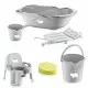 Set de baie cu 6 piese Bebe Lux BabyJem Gri Set de baie cu 6 piese Bebe Lux BabyJem Gri