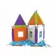 Set de constructie magnetic Supermag Casuta mea, 83 piese Set de constructie magnetic Supermag Casuta mea, 83 piese