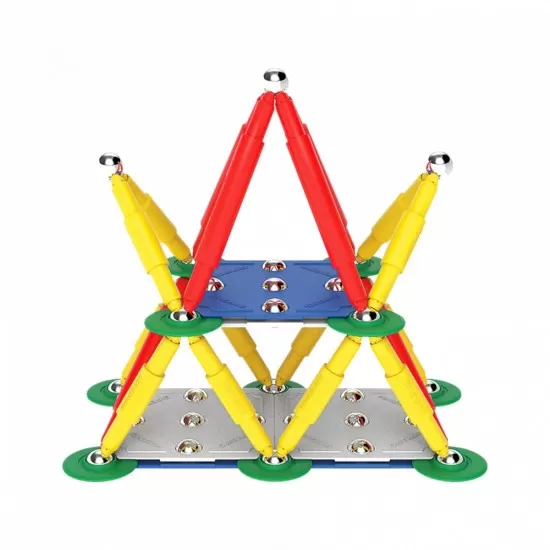 Set de constructie magnetic Supermag Classic 72 piese Set de constructie magnetic Supermag Classic 72 piese