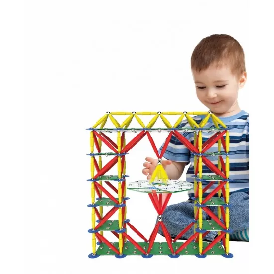 Set de constructie magnetic Supermag Classic 72 piese Set de constructie magnetic Supermag Classic 72 piese