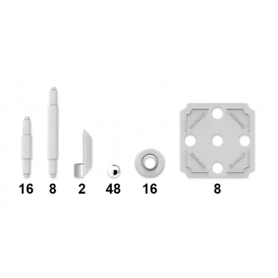 Set de constructie magnetic Supermag Color 98 piese Set de constructie magnetic Supermag Color 98 piese