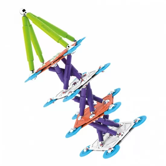 Set de constructie magnetic Supermag Color 98 piese Set de constructie magnetic Supermag Color 98 piese