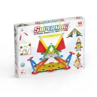 Set de constructie magnetic Supermag Projects Multicolor 60 piese
