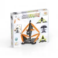 Set de constructie magnetic Supermag Projects Tehnicolor 45 piese