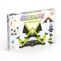 Set de constructie magnetic Supermag Projects Tehnicolor 60 piese