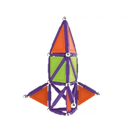 Set de constructie magnetic Supermag Trendy 116 piese Set de constructie magnetic Supermag Trendy 116 piese