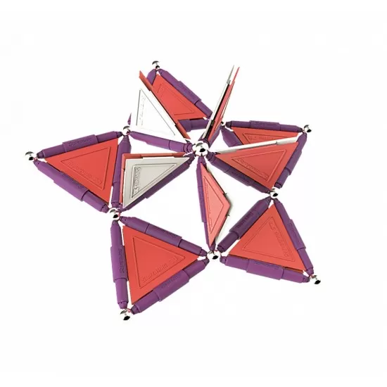 Set de constructie magnetic Supermag Trendy 116 piese Set de constructie magnetic Supermag Trendy 116 piese