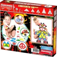 Set de constructie masini cu piese magnetice Supermag 50 piese