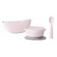 Set diversificare hrana bebelusi Miniware First Bites Deluxe, 100% din materiale naturale biodegradabile, 4 piese, Cotton candy Set diversificare hrana bebelusi Miniware First Bites Deluxe, 100% din materiale naturale biodegradabile, 4 piese, Cotton candy