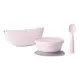Set diversificare hrana bebelusi Miniware First Bites Deluxe, 100% din materiale naturale biodegradabile, 4 piese, Cotton candy Set diversificare hrana bebelusi Miniware First Bites Deluxe, 100% din materiale naturale biodegradabile, 4 piese, Cotton candy