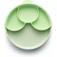 Set diversificare hrana bebelusi Miniware Healthy Meal, 100% din materiale naturale biodegradabile, 3 piese, Keylime