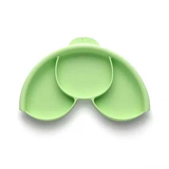 Set diversificare hrana bebelusi Miniware Healthy Meal, 100% din materiale naturale biodegradabile, 3 piese, Keylime