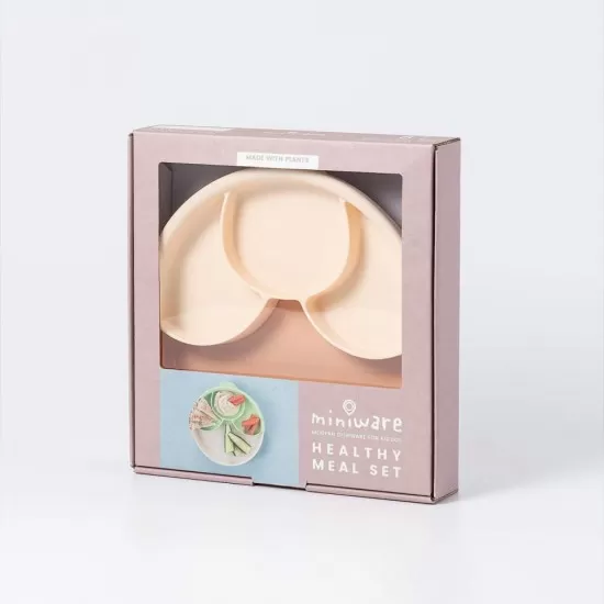 Set diversificare hrana bebelusi Miniware Healthy Meal, 100% din materiale naturale biodegradabile, 3 piese, Toffee/Peach Set diversificare hrana bebelusi Miniware Healthy Meal, 100% din materiale naturale biodegradabile, 3 piese, Toffee/Peach