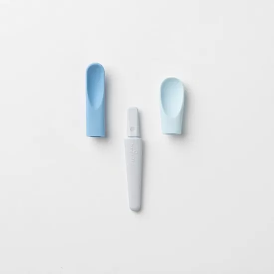 Set diversificare hrana bebelusi Miniware Sili Mini GO, 100% din materiale naturale biodegradabile, 3 piese, Blue Banana Set diversificare hrana bebelusi Miniware Sili Mini GO, 100% din materiale naturale biodegradabile, 3 piese, Blue Banana