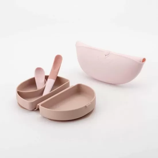 Set diversificare hrana bebelusi Miniware Sili Mini GO, 100% din materiale naturale biodegradabile, 3 piese, Pink Antioxidant Set diversificare hrana bebelusi Miniware Sili Mini GO, 100% din materiale naturale biodegradabile, 3 piese, Pink Antioxidant