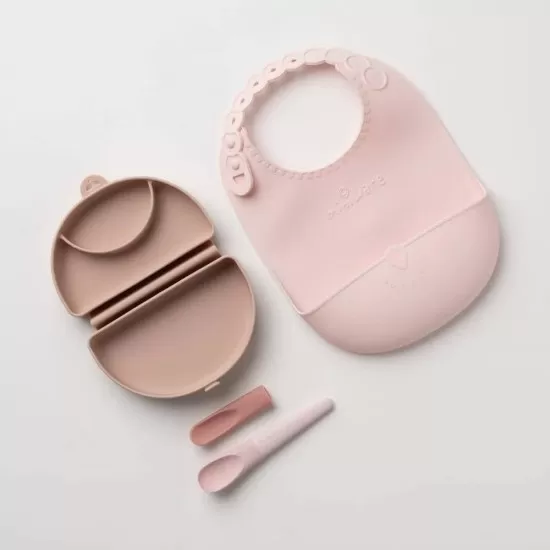 Set diversificare hrana bebelusi Miniware Sili Mini GO, 100% din materiale naturale biodegradabile, 3 piese, Pink Antioxidant Set diversificare hrana bebelusi Miniware Sili Mini GO, 100% din materiale naturale biodegradabile, 3 piese, Pink Antioxidant