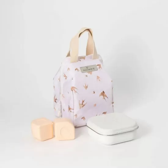 Set geanta termoizolanta Mealtote cu cutie Grow Bento Miniware Ready Go! Bento 4 piese Golden Swallow Set geanta termoizolanta Mealtote cu cutie Grow Bento Miniware Ready Go! Bento 4 piese Golden Swallow