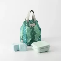 Set geanta termoizolanta Mealtote cu cutie Grow Bento Miniware Ready Go! Bento 4 piese Prickly Pear