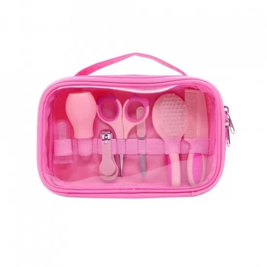 Set ingrijire copii cu 7 piese BabyJem Roz Set ingrijire copii cu 7 piese BabyJem Roz