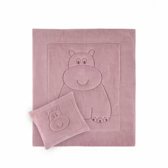 Set pernuta si paturica din plus Bear BabyJem Roz Set pernuta si paturica din plus Bear BabyJem Roz