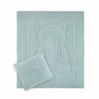 Set pernuta si paturica din plus Bear BabyJem Verde
