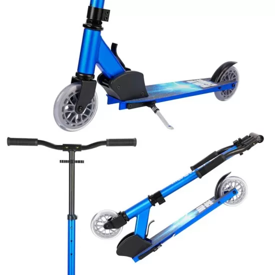 Trotineta cu 2 roti pliabila Scooter Deluxe Blue