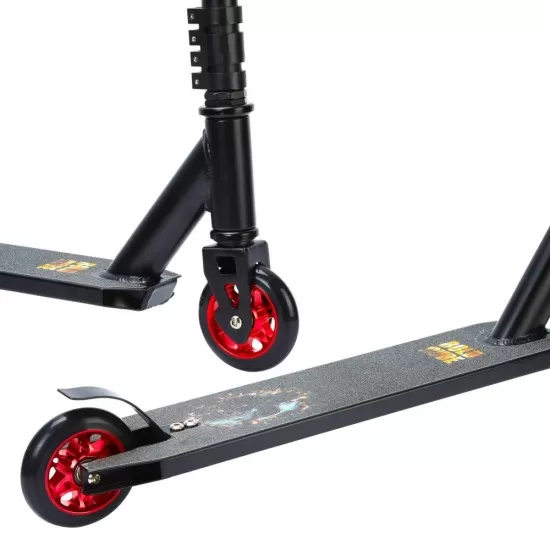 Trotineta Freestyle Scooter Deluxe Negru cu 2 roti Trotineta Freestyle Scooter Deluxe Negru cu 2 roti