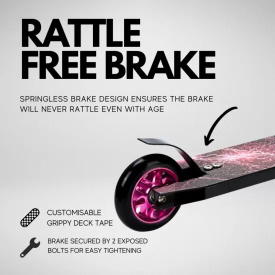 Trotineta Freestyle Scooter Deluxe Negru cu 2 roti Trotineta Freestyle Scooter Deluxe Negru cu 2 roti