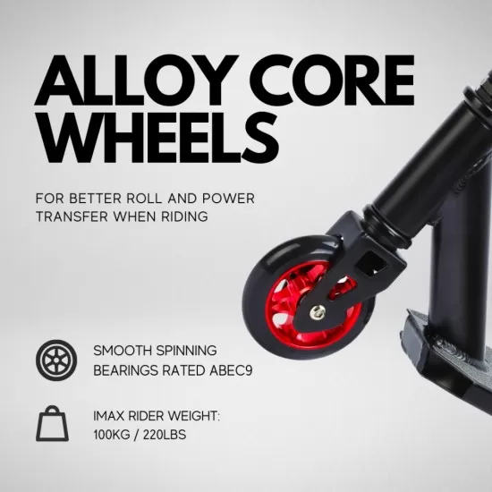 Trotineta Freestyle Scooter Deluxe Negru cu 2 roti Trotineta Freestyle Scooter Deluxe Negru cu 2 roti