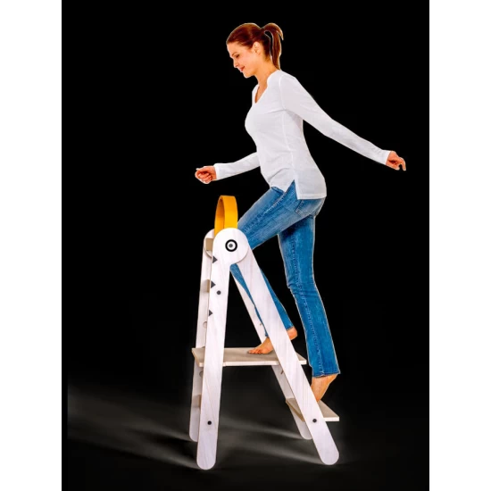 Turn de invatare pliabil MamaToyz Learning Tower din lemn Galben Turn de invatare pliabil MamaToyz Learning Tower din lemn Galben