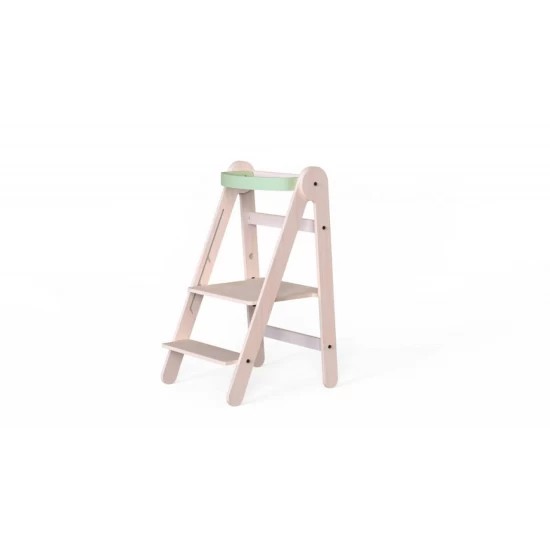 Turn de invatare pliabil MamaToyz Learning Tower din lemn Verde